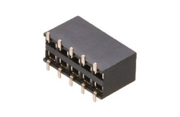 ナイロン製品 ピンヘッダー / FSM-22(T〇) ソケット(角ピン)2.00mmピッチ SMT(2列) 接続側□0.5mmピン